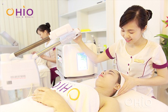 Xông hơi, massage giúp da thư giãn và mở lỗ chân lông, dưỡng chất được thẩm thấu tốt Trẻ hóa da bằng oxy tinh chất
