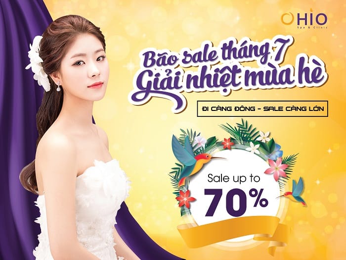 Tháng 7 rực rỡ - Sale lớn hết cỡ tại thẩm mỹ OHIO 116 Hoàng Ngân - Phòng khám da liễu OHIO Tháng 7 rực rỡ - Sale lớn hết cỡ tại thẩm mỹ OHIO 116 Hoàng Ngân