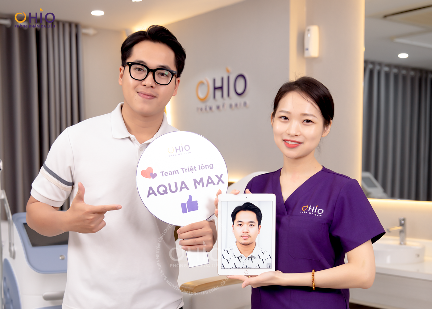 Xóa sạch các vùng lông rậm, cứng với địa chỉ triệt lông tốt ở Hà Nội dành cho nam - Phòng khám da liễu OHIO Kết quả triệt râu của khách hàng tại OHIO