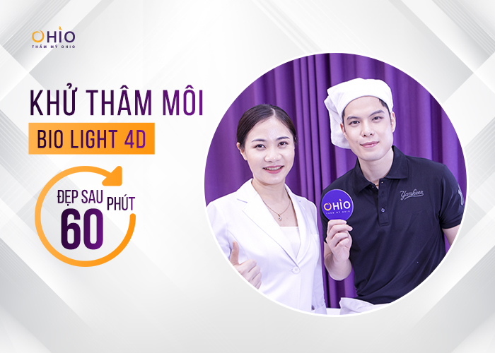 Khử thâm môi nam bằng laser bao nhiêu ngày là đẹp? - Phòng khám da liễu OHIO Khử thâm môi đẹp sau 60 phút