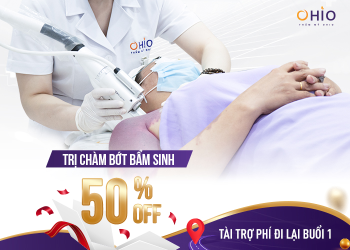 SIÊU SINH NHẬT 11 NĂM OHIO - 100% CÓ QUÀ - SIÊU ƯU ĐÃI 65%++ - Phòng khám da liễu OHIO tri-cham-bot-bam-sinh-giam-50%