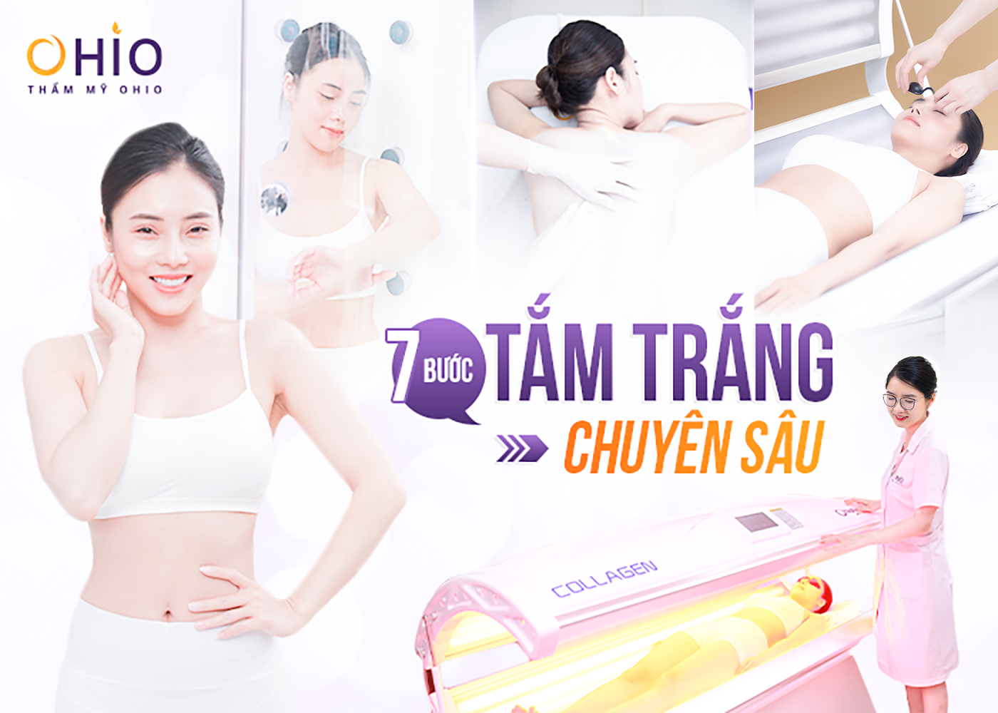 Tắm trắng Natural White: Bật tone, da trắng khỏe, mịn màng - Phòng khám da liễu OHIO Tắm trắng Natural White: Bật tone, da trắng khỏe, mịn màng