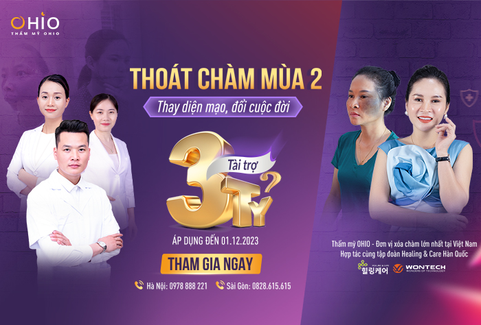 thẩm mỹ OHIO tài trợ chiến dịch thoát chàm 