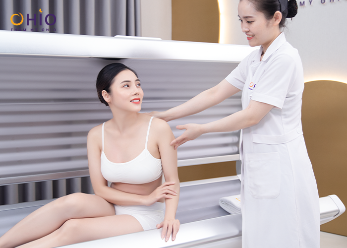Phái đẹp rộn ràng trải nghiệm công nghệ tắm trắng chuẩn Đức - Phòng khám da liễu OHIO công nghệ tắm trắng chuẩn Đức