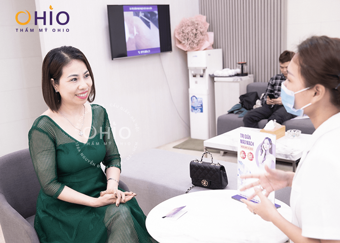 Chị Ngọc Thúy: Đôi chân khỏe đẹp - khi hết giãn mao mạch - Phòng khám da liễu OHIO gmm c thúy