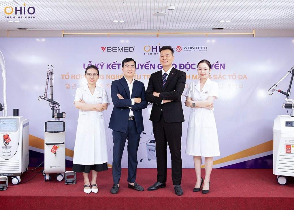 Thẩm mỹ OHIO tiếp nhận, chuyển giao công nghệ trị giãn mao mạch, sắc tố da