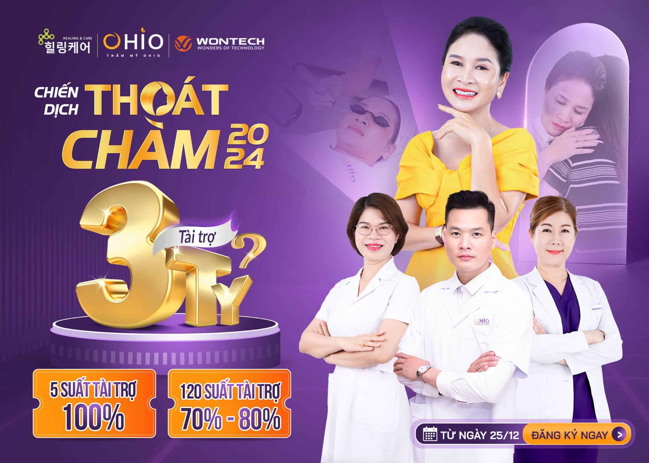 Chiến dịch Thoát Chàm 2024 tài trợ xoá chàm miễn phí 3 tỷ đồng - Phòng khám da liễu OHIO chiến dịch thoát chàm