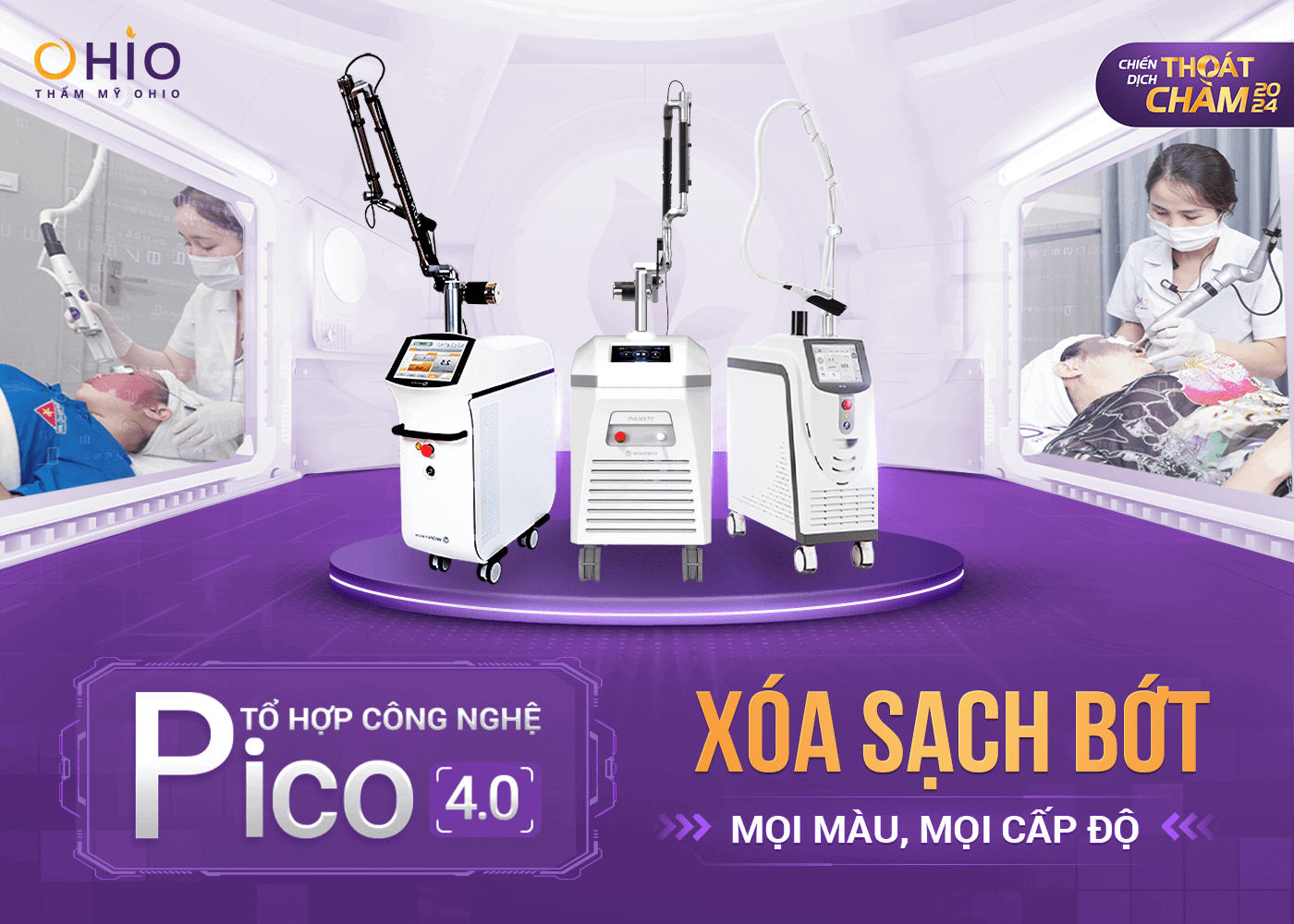 Chiến dịch Thoát chàm 2024 trao cơ hội xóa chàm bớt thay diện mạo đổi cuộc đời cho hàng ngàn khách hàng - Phòng khám da liễu OHIO Chiến dịch Thoát chàm 2024 trao cơ hội xóa chàm bớt thay diện mạo đổi cuộc đời cho hàng ngàn khách hàng