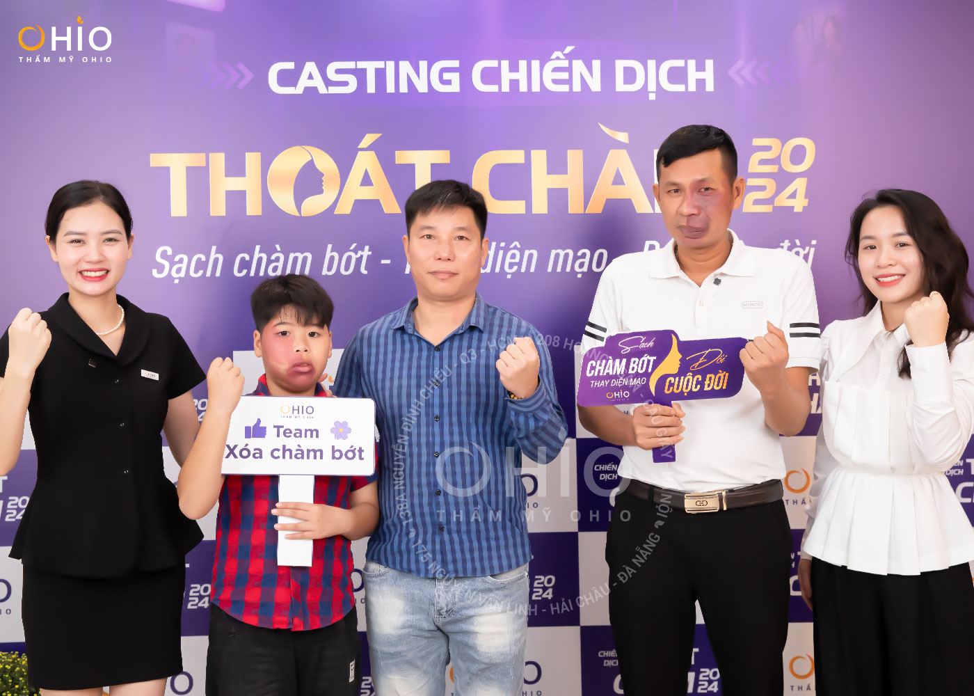 Chiến dịch Thoát Chàm 2024 giúp hàng ngàn người thay diện mạo, đổi cuộc đời - Phòng khám da liễu OHIO Chiến dịch Thoát Chàm 2024 giúp hàng ngàn người thay diện mạo, đổi cuộc đời