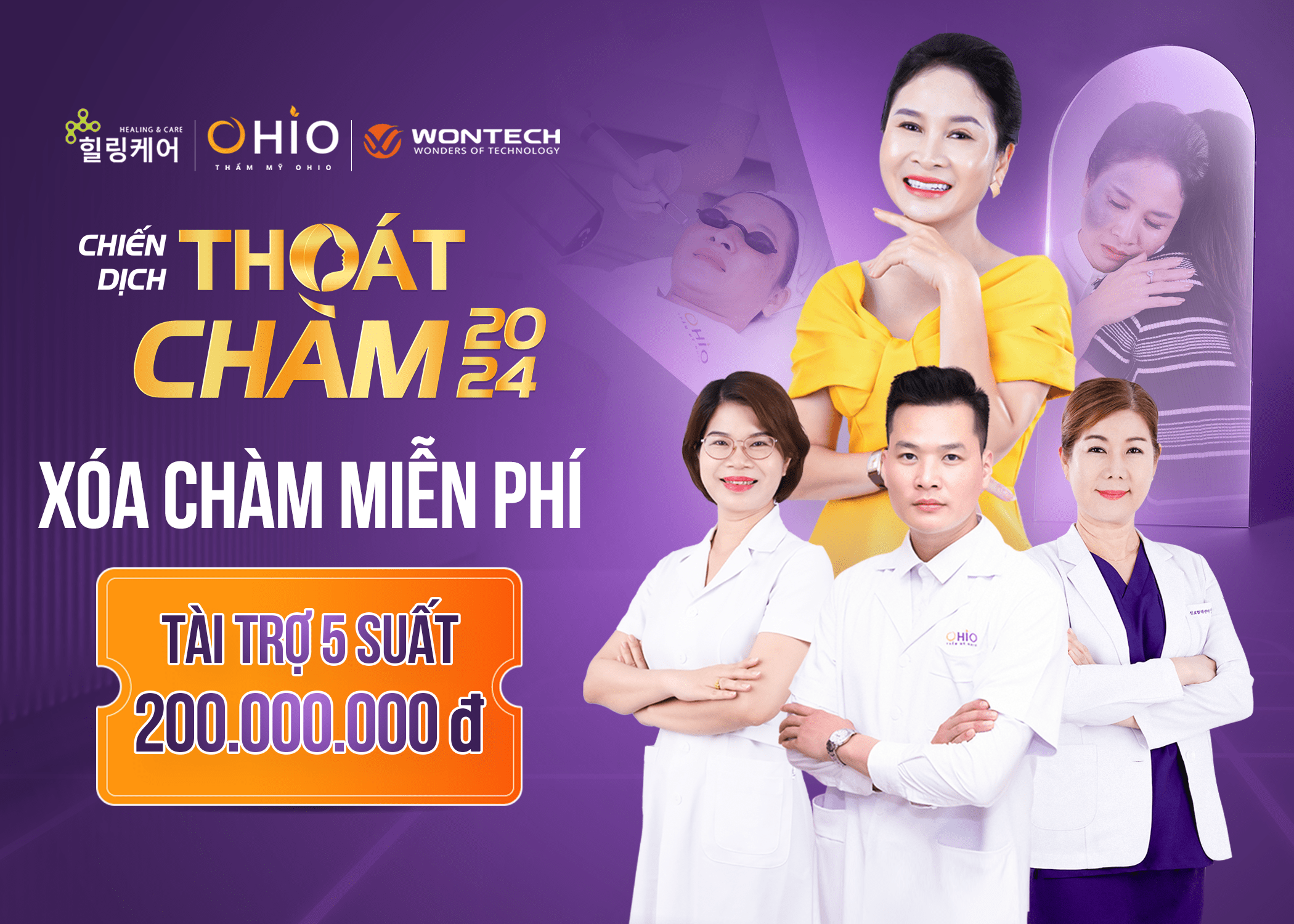 Mừng đại lễ - Đẹp ngay kẻo trễ - Giảm tới 65% chi phí làm đẹp - Phòng khám da liễu OHIO thẩm mỹ OHIO