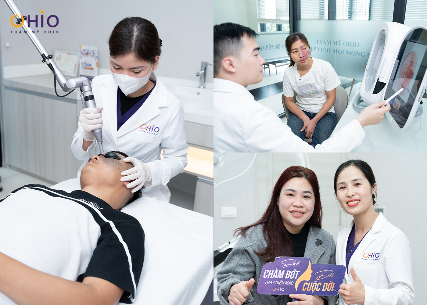 Thẩm mỹ OHIO 13 năm tiên phong Thẩm mỹ Công nghệ cao Vinh dự nhận giải thưởng: "Đơn vị Xóa chàm & điều trị sắc tố da tốt Việt Nam” - Phòng khám da liễu OHIO Thẩm mỹ OHIO 13 năm tiên phong Thẩm mỹ Công nghệ cao Vinh dự nhận giải thưởng: "Đơn vị Xóa chàm & điều trị sắc tố da tốt Việt Nam”