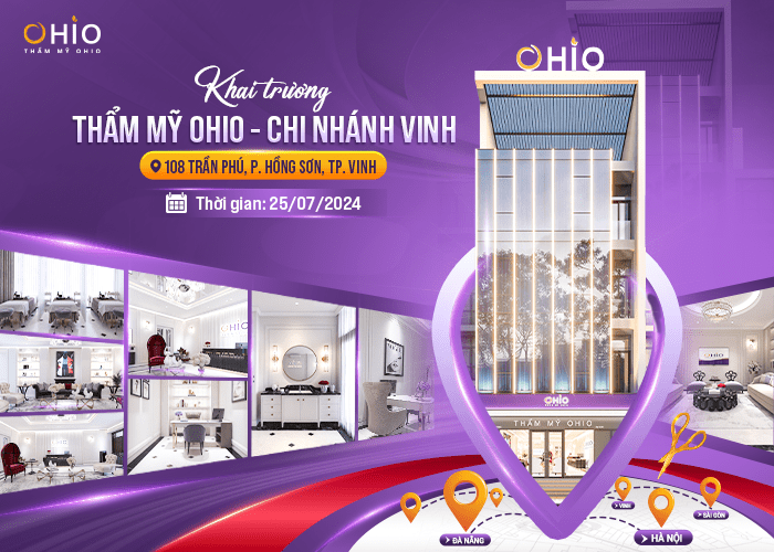 Ưu đãi mừng khai trương Thẩm mỹ OHIO chi nhánh Vinh, Nghệ An - Phòng khám da liễu OHIO Thẩm mỹ Ohio