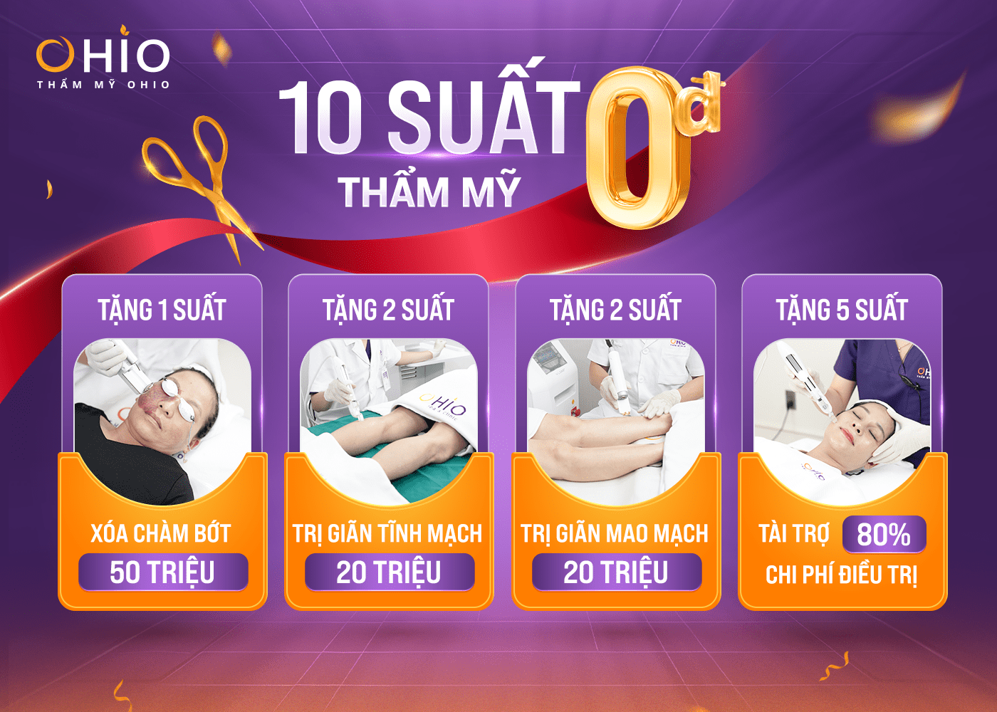Ưu đãi mừng khai trương Thẩm mỹ OHIO chi nhánh Vinh, Nghệ An - Phòng khám da liễu OHIO Ưu đãi mừng khai trương Thẩm mỹ OHIO chi nhánh Vinh, Nghệ An