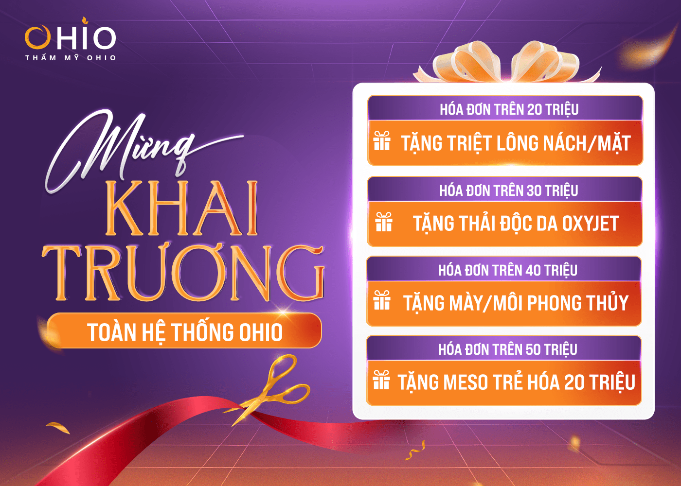 Ưu đãi mừng khai trương Thẩm mỹ OHIO chi nhánh Vinh, Nghệ An - Phòng khám da liễu OHIO Ưu đãi mừng khai trương Thẩm mỹ OHIO chi nhánh Vinh, Nghệ An