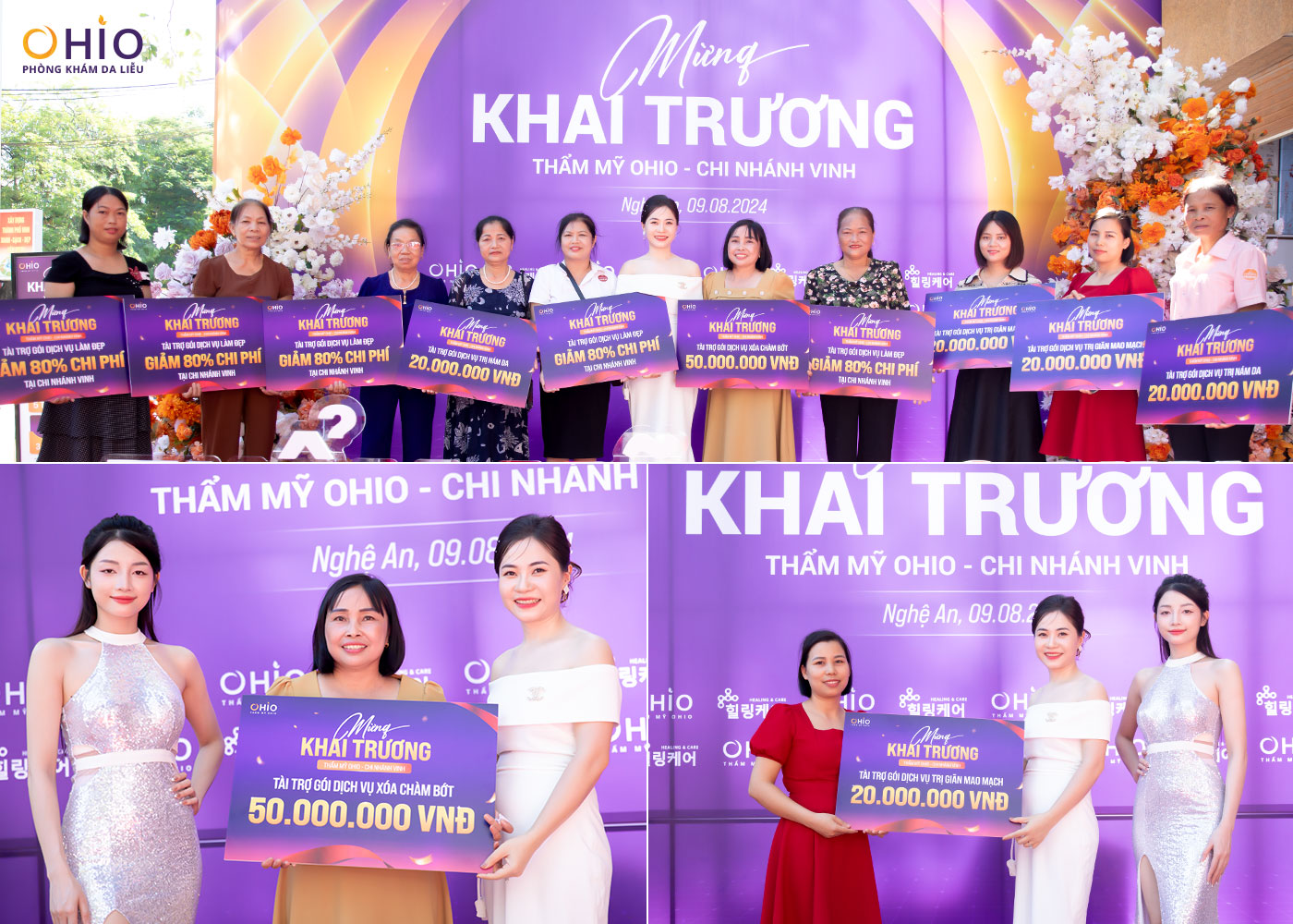 Dấu ấn thành công tại sự kiện khai trương Thẩm mỹ OHIO Vinh - Phòng khám da liễu OHIO Dấu ấn thành công tại sự kiện khai trương Thẩm mỹ OHIO Vinh