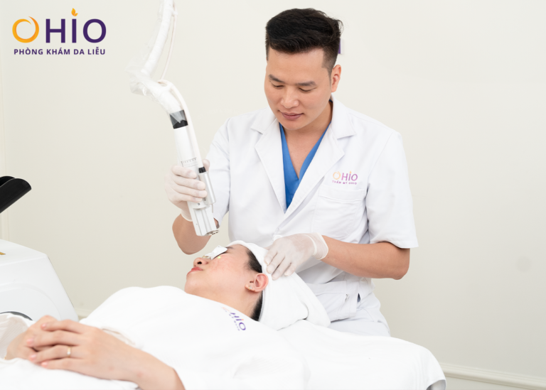 Trị giãn mao mạch Tổ hợp laser xung dài - An toàn, hiệu quả - Phòng khám da liễu OHIO Trị giãn mao mạch Tổ hợp laser xung dài - An toàn, hiệu quả