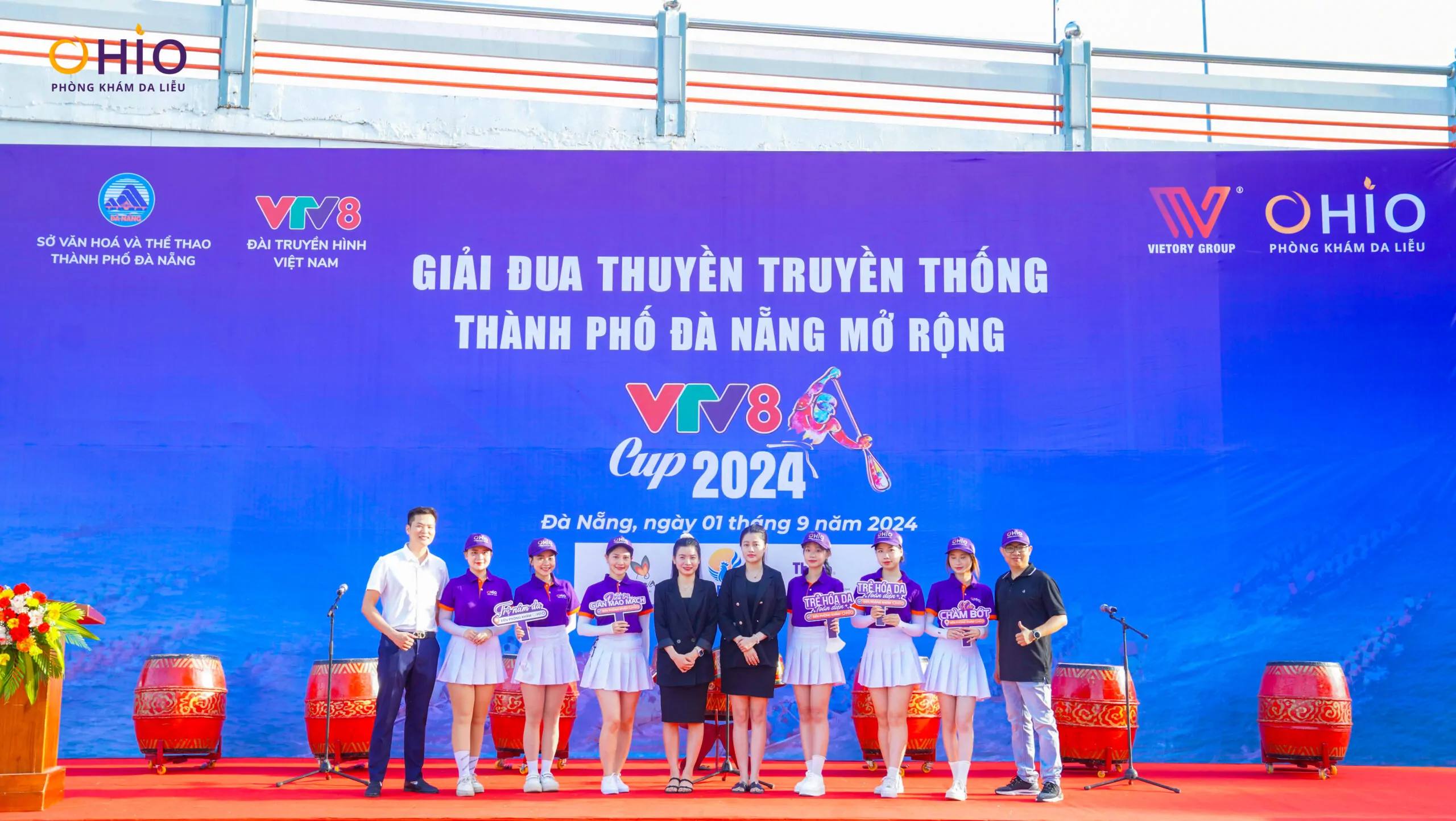 OHIO hân hạnh là đơn vị tài trợ giải thưởng Lễ hội đua thuyền truyền thống Đà Nẵng mở rộng Cup VTV8 năm 2024 - Phòng khám da liễu OHIO OHIO hân hạnh là đơn vị tài trợ giải thưởng Lễ hội đua thuyền truyền thống Đà Nẵng mở rộng Cup VTV8 năm 2024