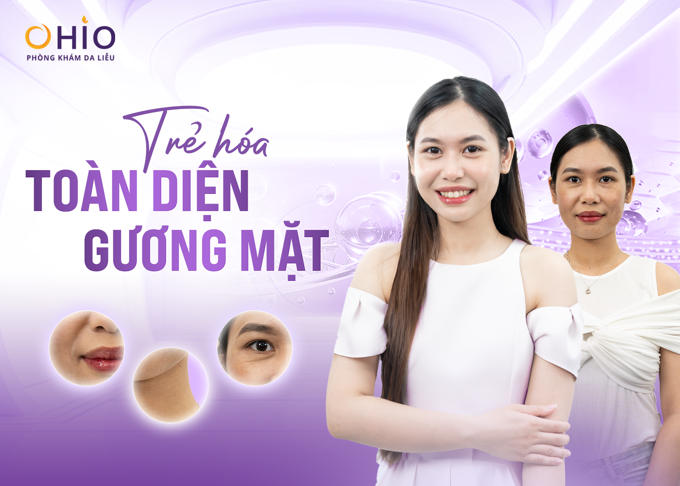 Công Nghệ Trẻ Hóa Da Ultherapy - Giải Pháp Nâng Cơ Không Phẫu Thuật - Phòng khám da liễu OHIO Trẻ hóa toàn diện gương mặt bằng công nghệ Ultherapy