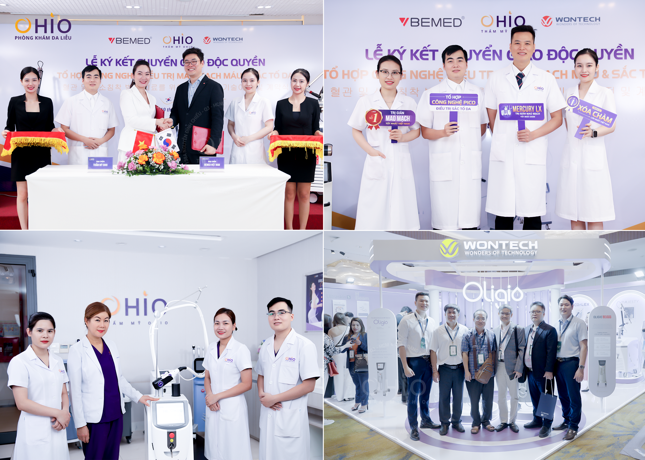 Top 200 công nghệ làm đẹp tiên tiến của thế giới được cập nhật thường xuyên tại OHIO - Phòng khám da liễu OHIO Tổ hợp công nghệ OHIO