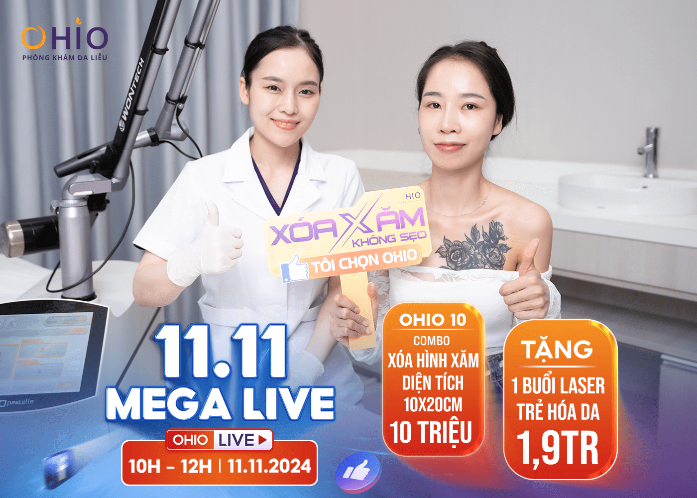 Tháng 11: Chương trình tri ân khách hàng lớn năm của Phòng khám OHIO