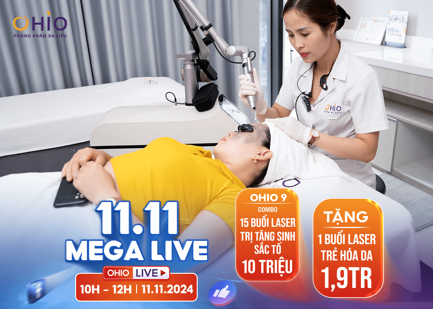 Tháng 11: Chương trình tri ân khách hàng lớn năm của Phòng khám OHIO