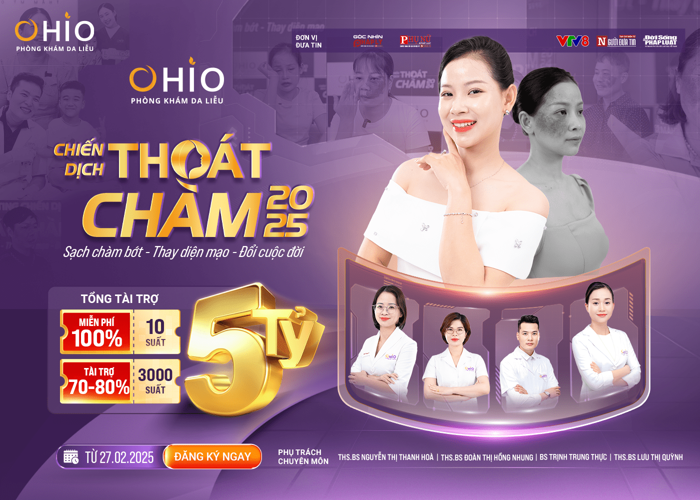 Hàng trăm hồ sơ đăng ký casting chiến dịch "Thoát chàm 2025", những câu chuyện lay động – Những gương mặt đầu tiên lộ diện - Phòng khám da liễu OHIO Hàng trăm hồ sơ đăng ký casting chiến dịch "Thoát chàm 2025", những câu chuyện lay động – Những gương mặt đầu tiên lộ diện