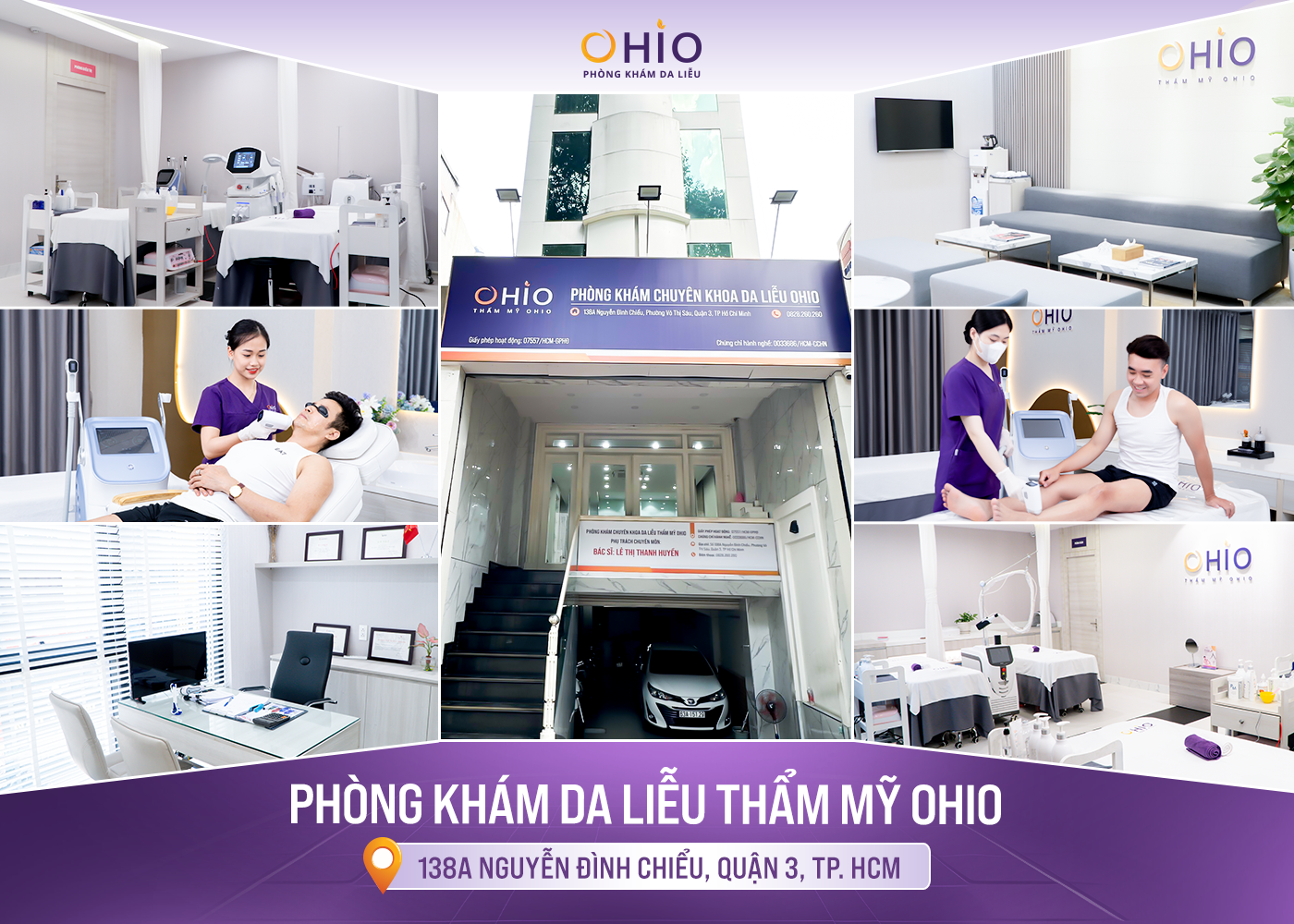 Hệ thống chi nhánh Phòng khám da liễu OHIO được Sở Y Tế cấp phép hoạt động - Phòng khám da liễu OHIO Thẩm mỹ OHIO chi nhánh HCM