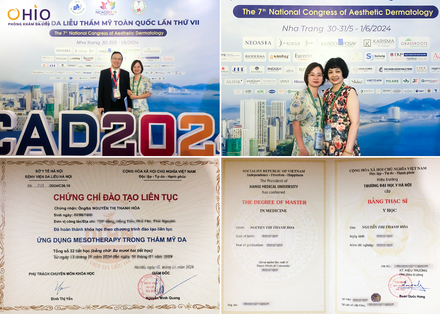 Điều trị da liễu tại Vinh với Thạc sĩ, Bác sĩ Nguyễn Thị Thanh Hòa - Phòng khám da liễu OHIO Nguyễn Thị Thanh Hòa