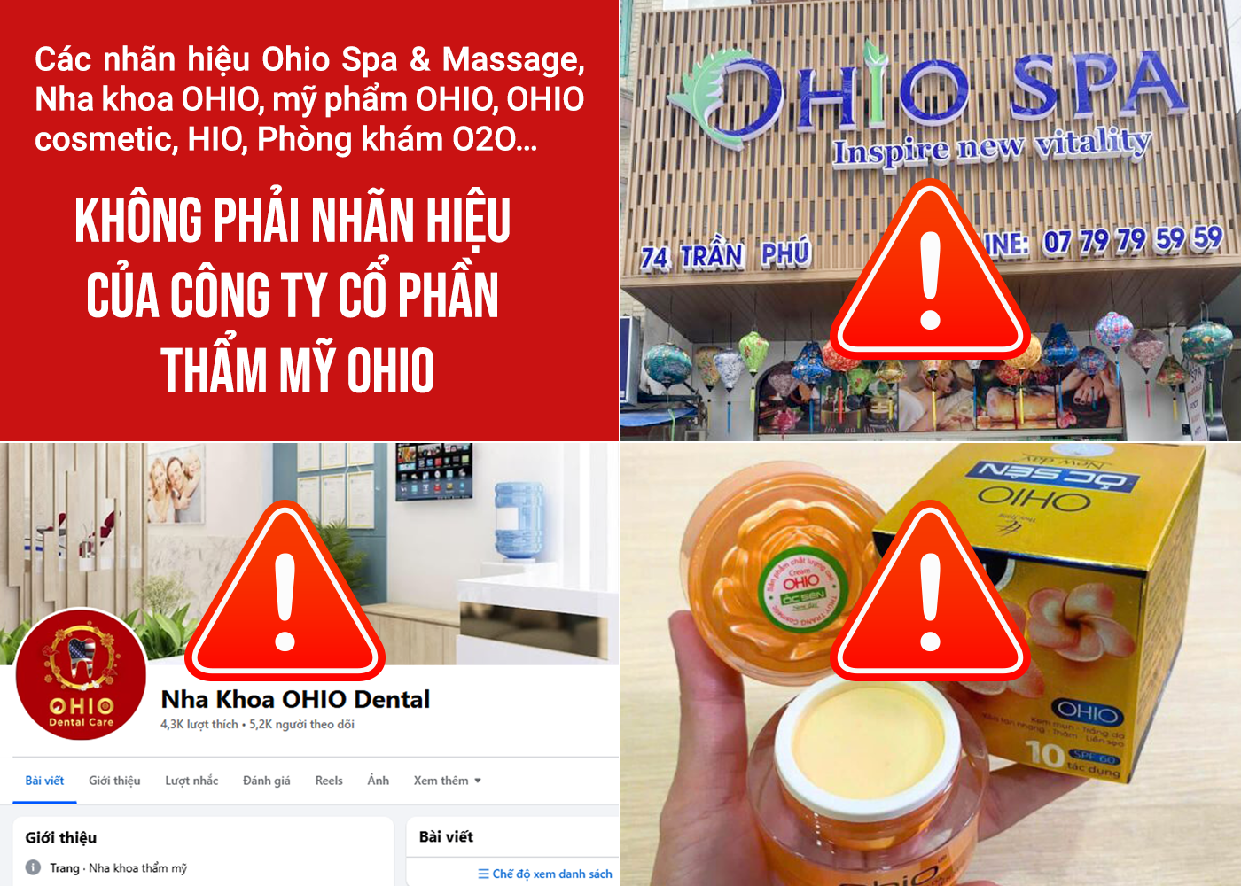 PHÂN BIỆT THƯƠNG HIỆU PHÒNG KHÁM DA LIỄU OHIO NHẰM BẢO VỆ KHÁCH HÀNG TRƯỚC RỦI RO NHẦM LẪN - Phòng khám da liễu OHIO PHÂN BIỆT THƯƠNG HIỆU PHÒNG KHÁM DA LIỄU OHIO NHẰM BẢO VỆ KHÁCH HÀNG TRƯỚC RỦI RO NHẦM LẪN