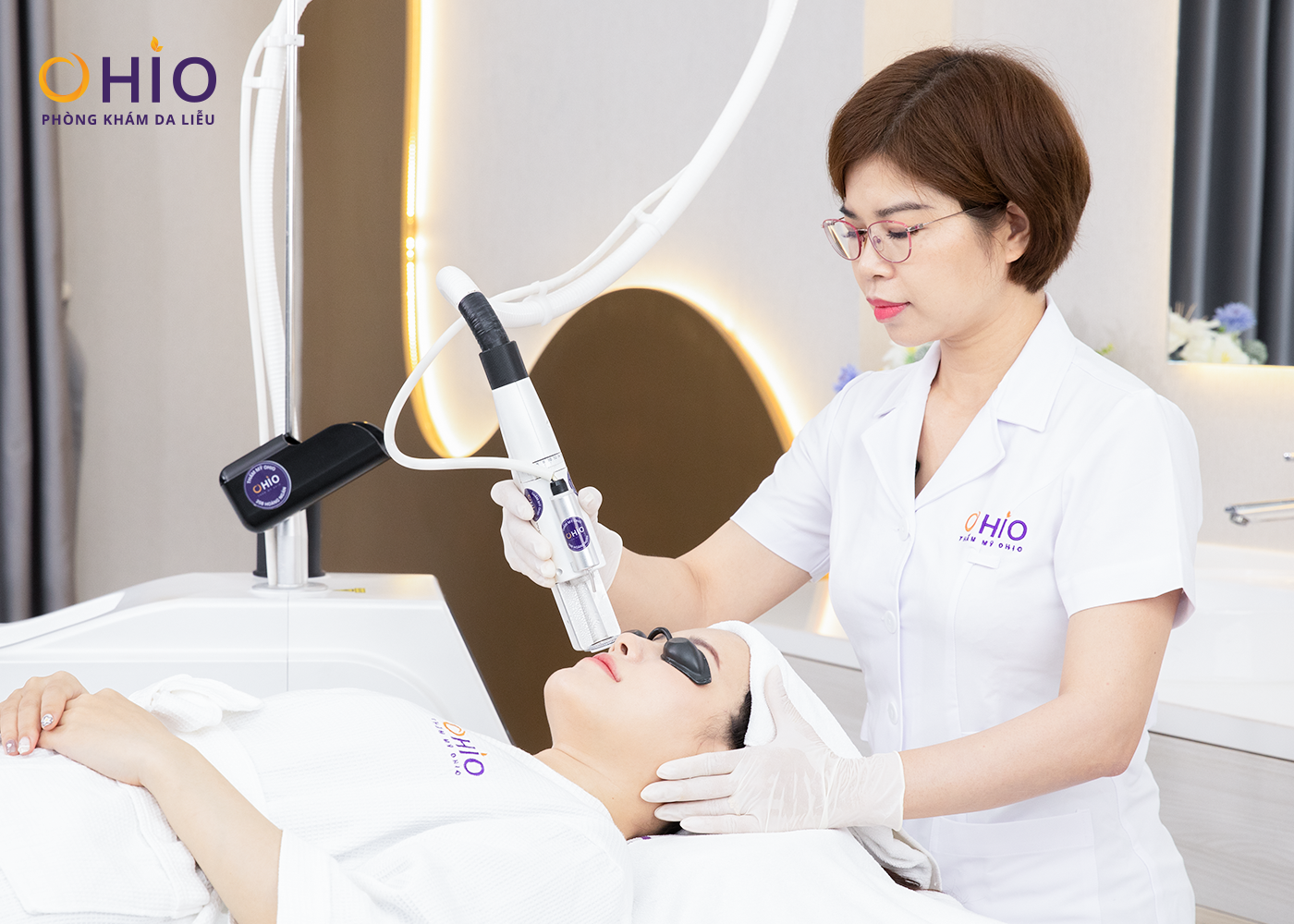 Giãn mao mạch điều trị dứt điểm với tổ hợp Công nghệ laser xung dài - Phòng khám da liễu OHIO Giãn mao mạch điều trị dứt điểm với tổ hợp Công nghệ laser xung dài