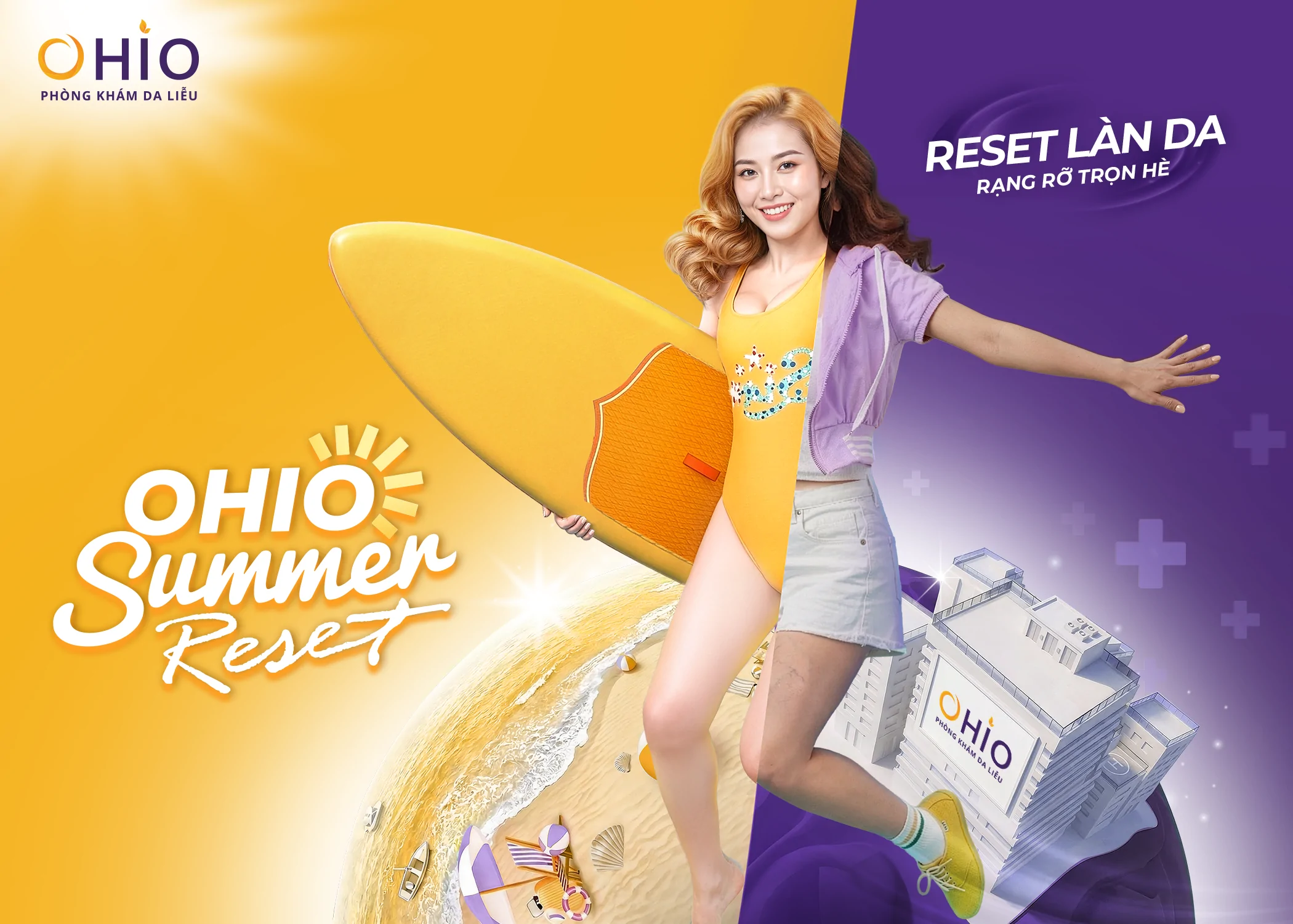 OHIO RA MẮT CHIẾN DỊCH “OHIO SUMMER RESET - RESET LÀN DA, RẠNG RỠ TRỌN HÈ” - Phòng khám da liễu OHIO OHIO RA MẮT CHIẾN DỊCH “OHIO SUMMER RESET - RESET LÀN DA, RẠNG RỠ TRỌN HÈ”
