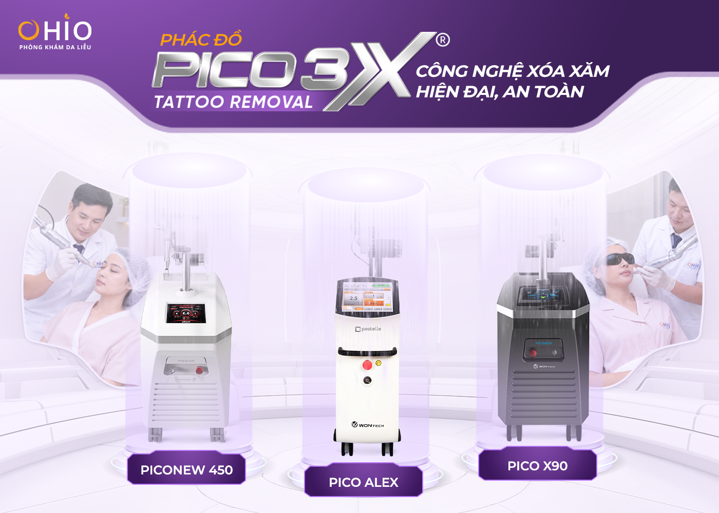 Xóa xăm mí mắt an toàn hiệu quả với phác đồ Pico 3X - Phòng khám da liễu OHIO Xóa xăm mí mắt an toàn hiệu quả với phác đồ Pico 3X