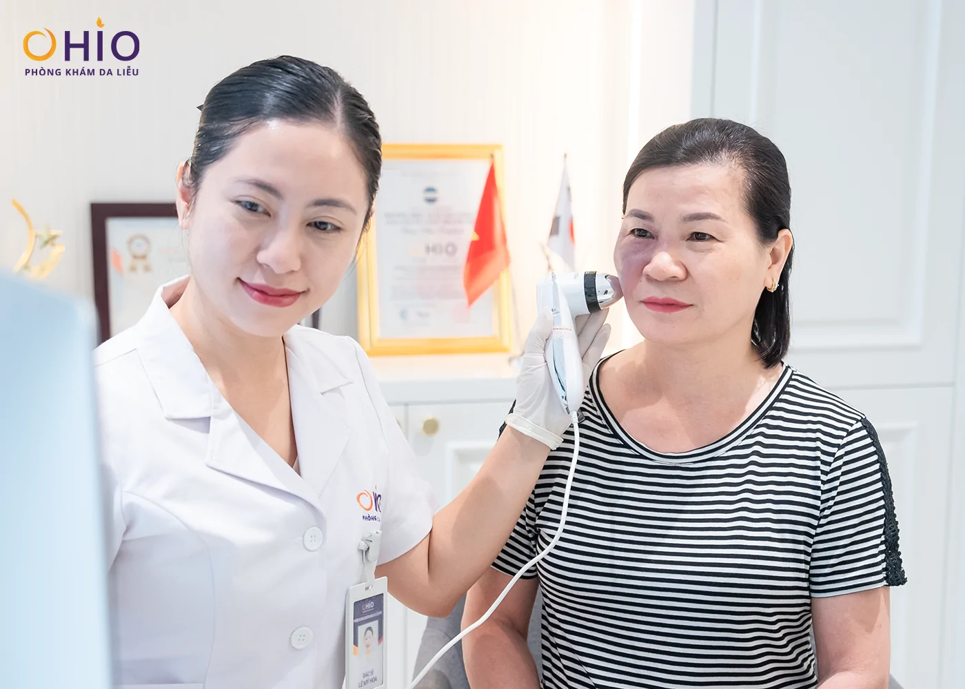 Xóa chàm bớt, U50 tạm biệt khẩu trang tự tin để mặt mộc - Phòng khám da liễu OHIO Xóa chàm bớt, U50 tạm biệt khẩu trang tự tin để mặt mộc