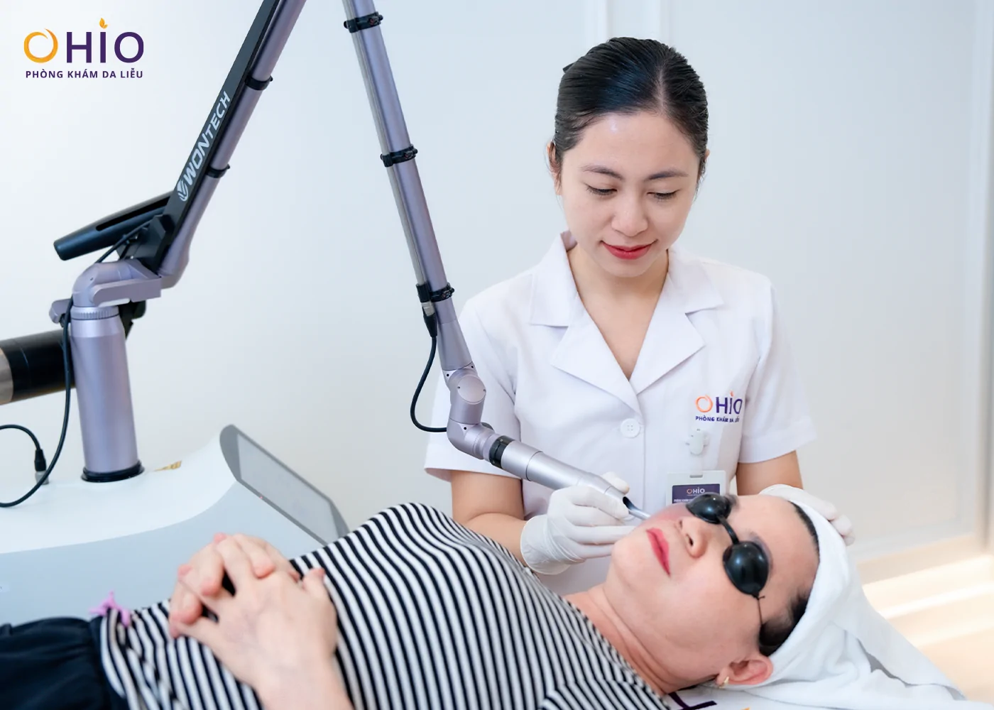 Xóa chàm bớt, U50 tạm biệt khẩu trang tự tin để mặt mộc - Phòng khám da liễu OHIO Xóa chàm bớt, U50 tạm biệt khẩu trang tự tin để mặt mộc