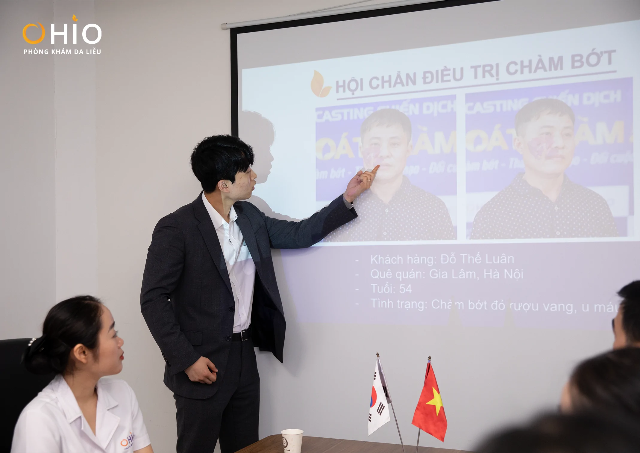 Hội chẩn chuyên môn trong điều trị chàm bớt tại phòng khám OHIO - Phòng khám da liễu OHIO Hội chẩn chuyên môn trong điều trị chàm bớt tại phòng khám OHIO